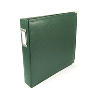 Forest Green 12x12 Classic Leather D-Ring Album