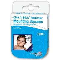 Click 'n Stick Clear Mounting Squares