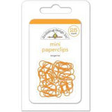 Tangerine Mini Paperclips